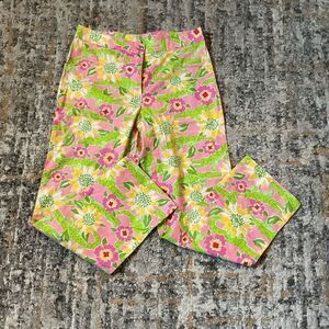 VINTAGE LILLY PULITZER CROPPED PANTS! EVC! SZ 0